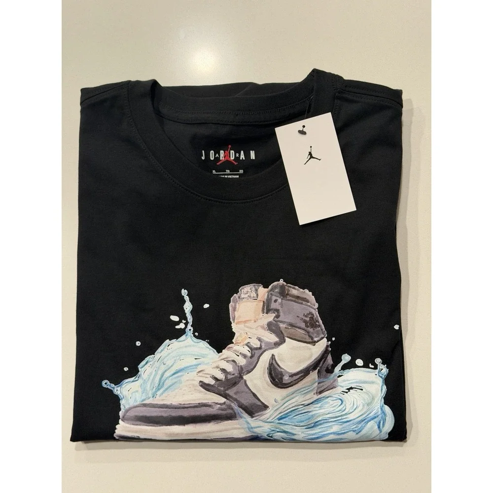 Jordan Essentials Graphic T-Shirt Black IB3355-010 Men XL NWT